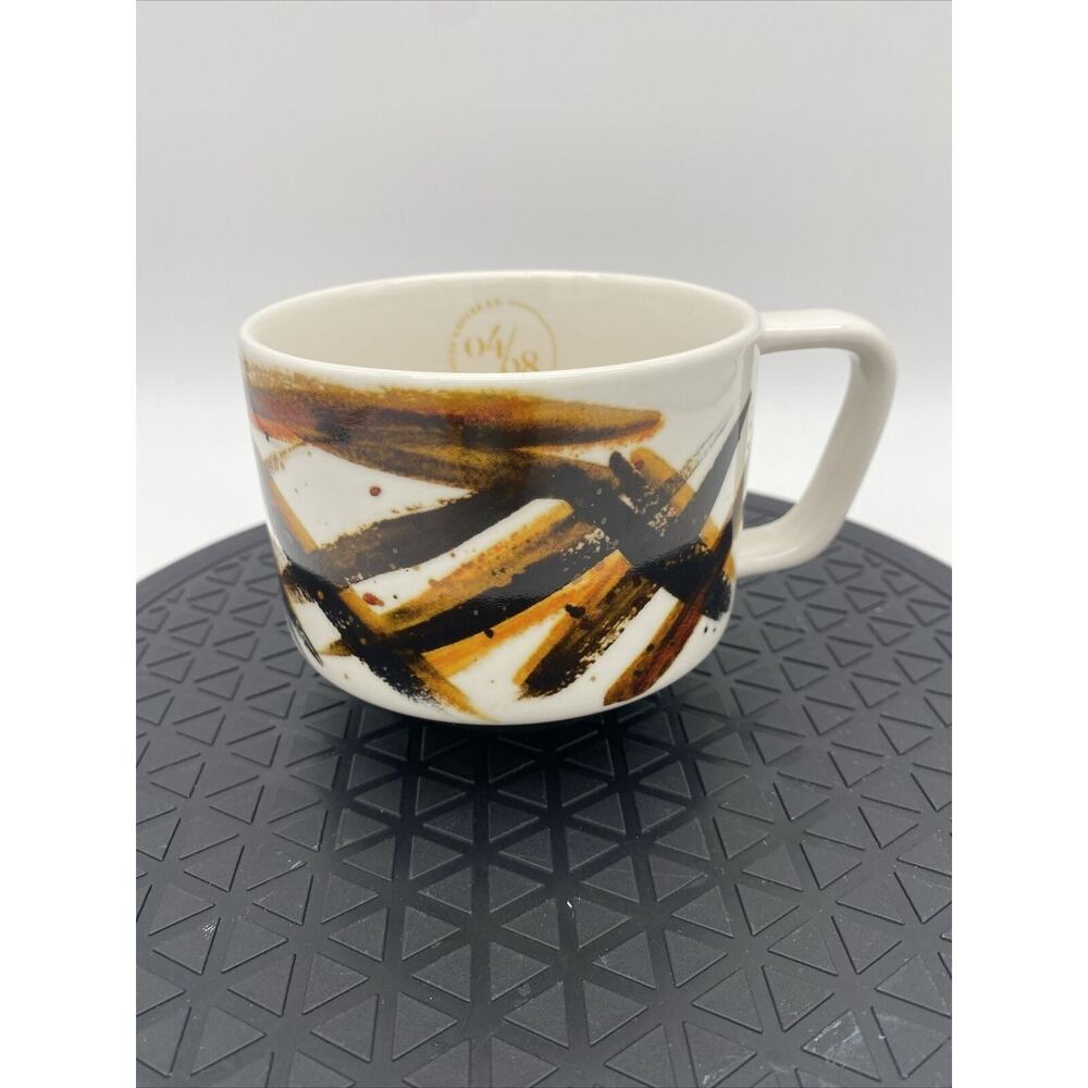 Starbucks 2014 Artisan Series 04/08 Limited Edition 12oz Coffee Tea Mug Brown